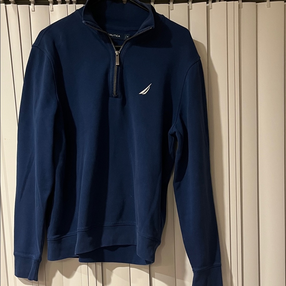 Nautica Men's Navy Zip-Up Sweater